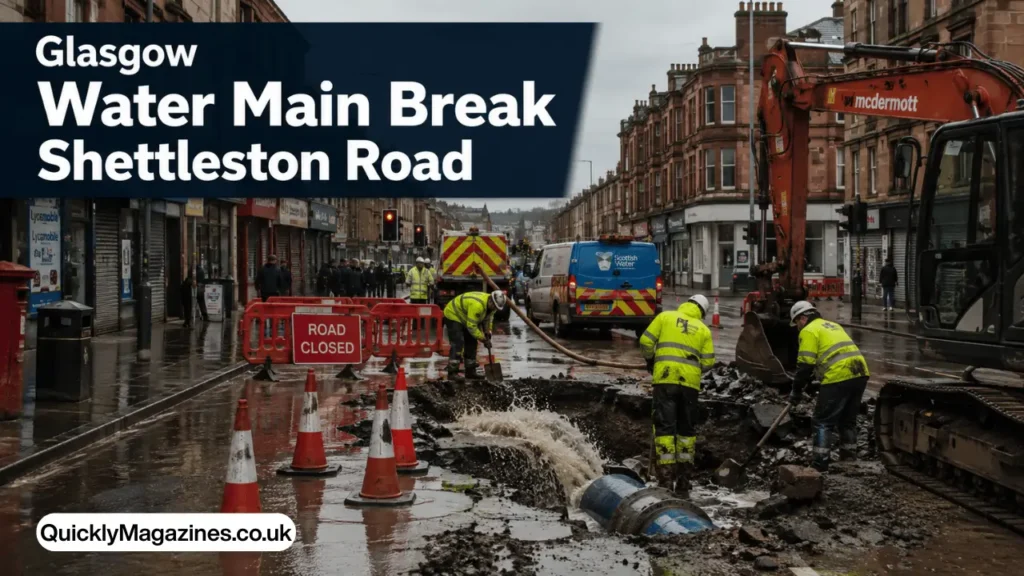 glasgow water main break shettleston road